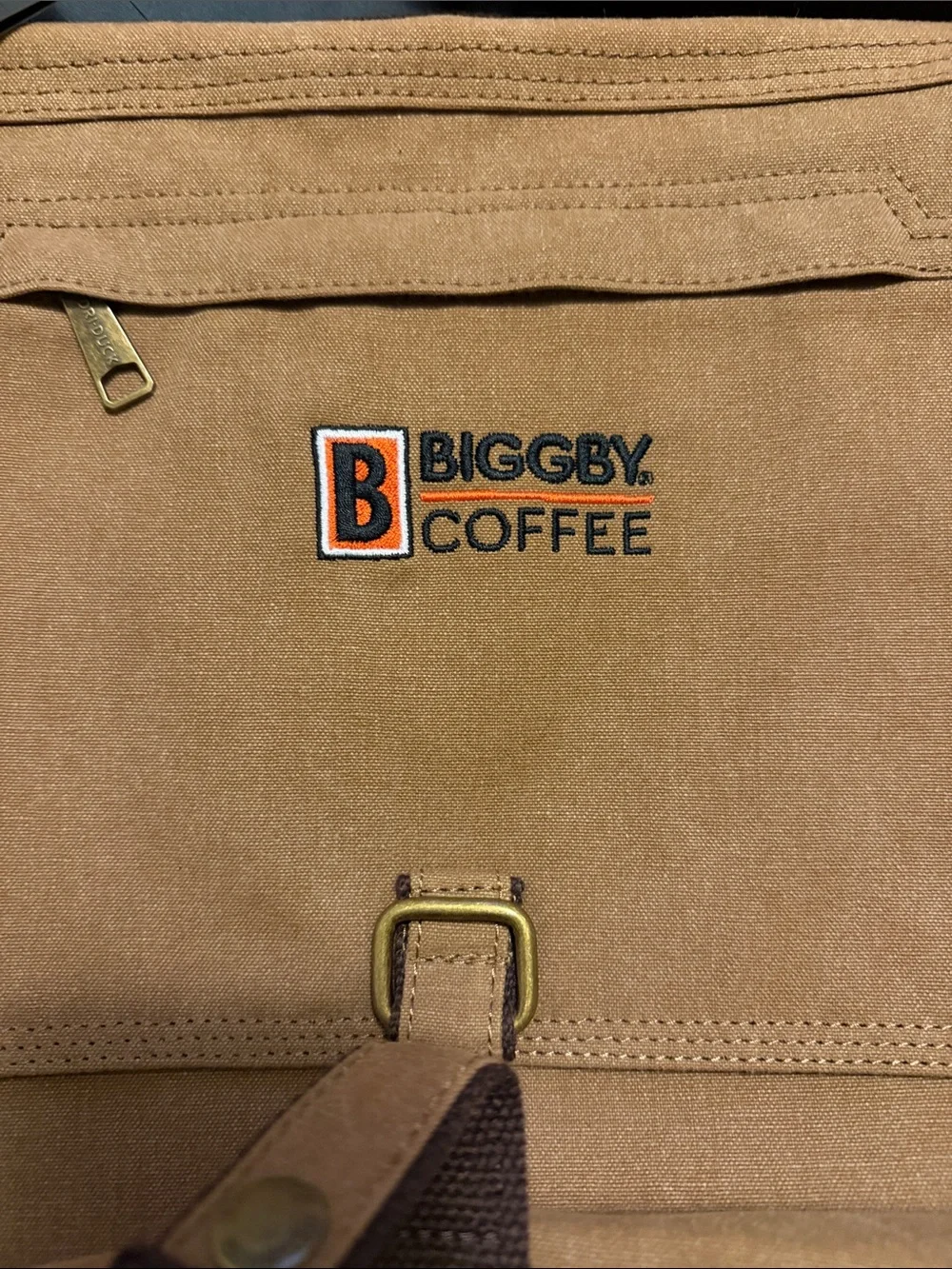 Brown Canvas Messenger Bag - Men's Shoulder Bag